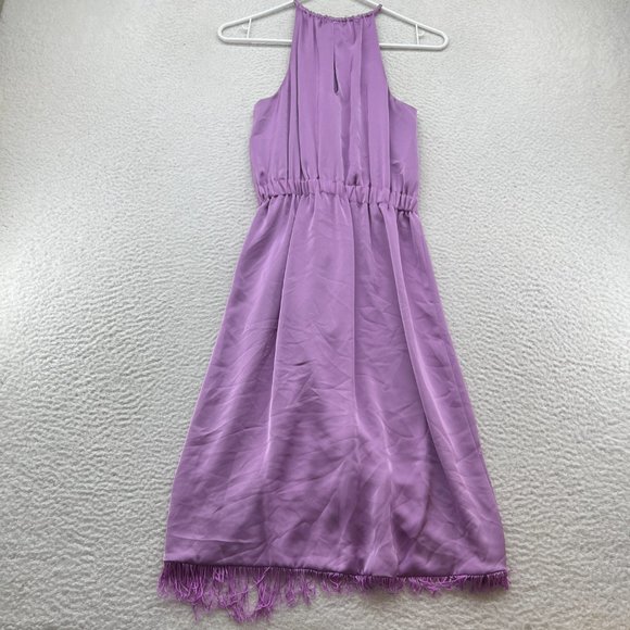 Ramy Brook | Dana Fringe Midi Dress In Maui Lilac XXS - Picture 11 of 11